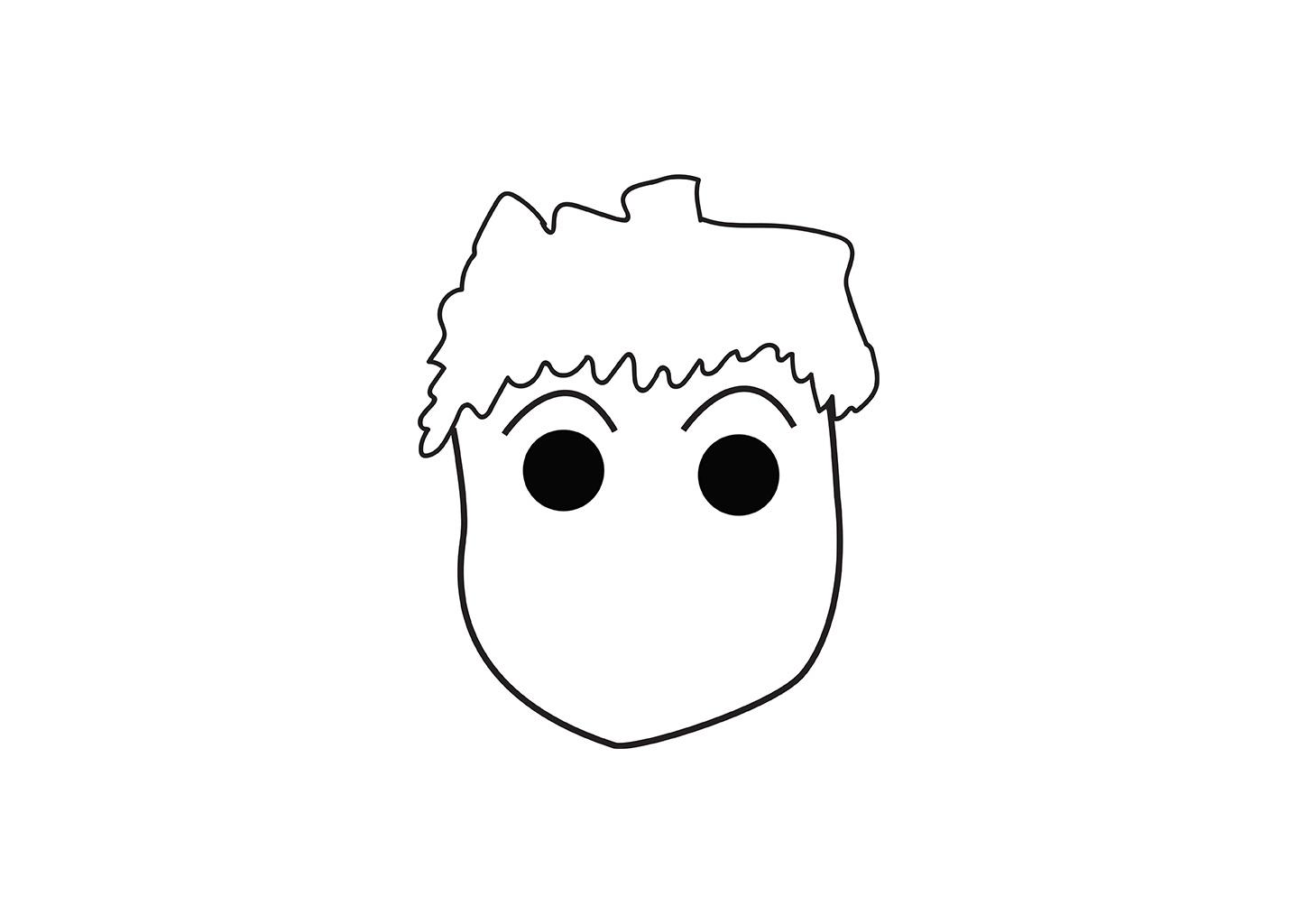 Foudo hand-drawn face logo
